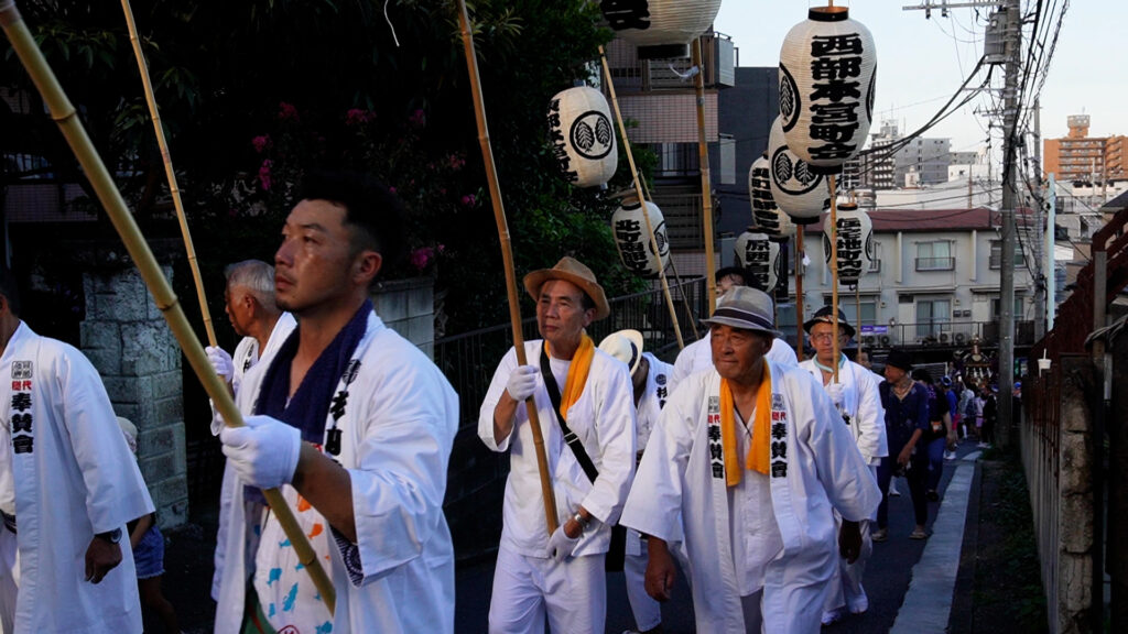 杉山神社宮入