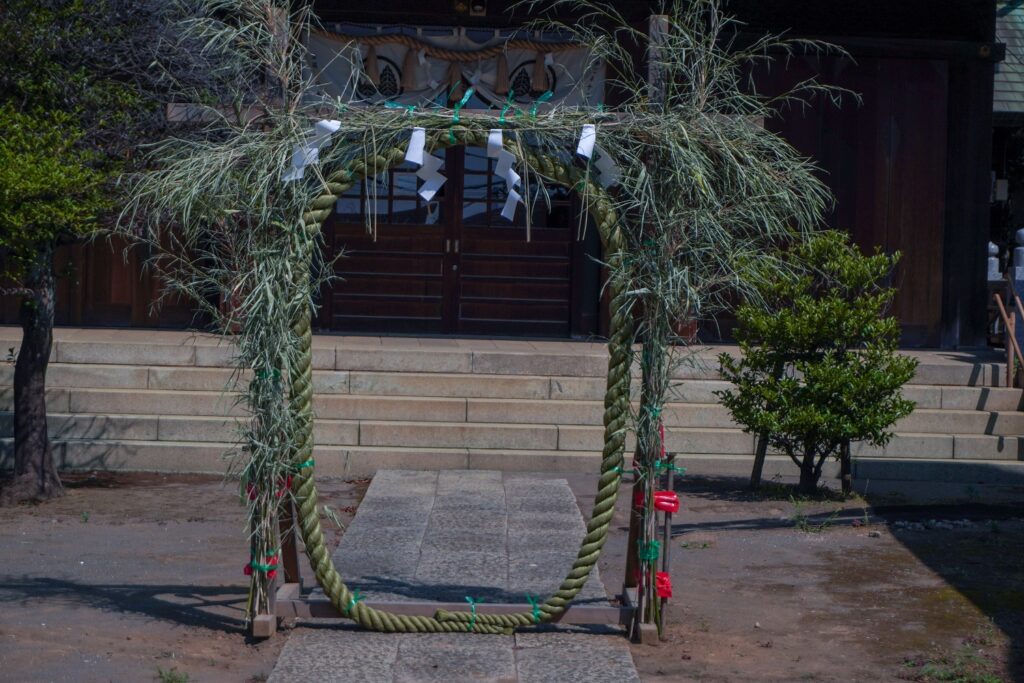 杉山神社茅の輪くぐり